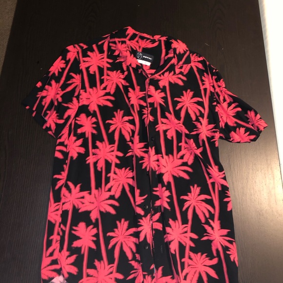 Red button down - Picture 2 of 2